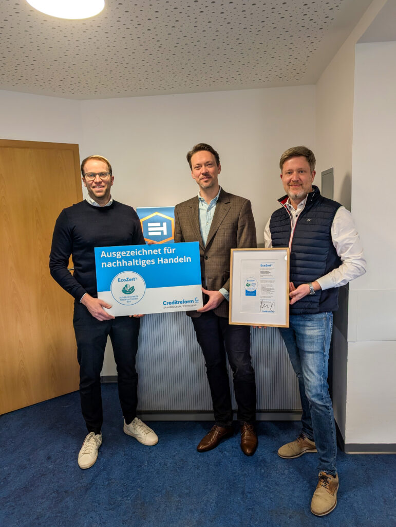 EcoZert-Auszeichnung für Ehrhardt + Hellmann Bauunternehmung GmbH
